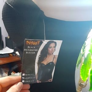 Costume faux leather top corset